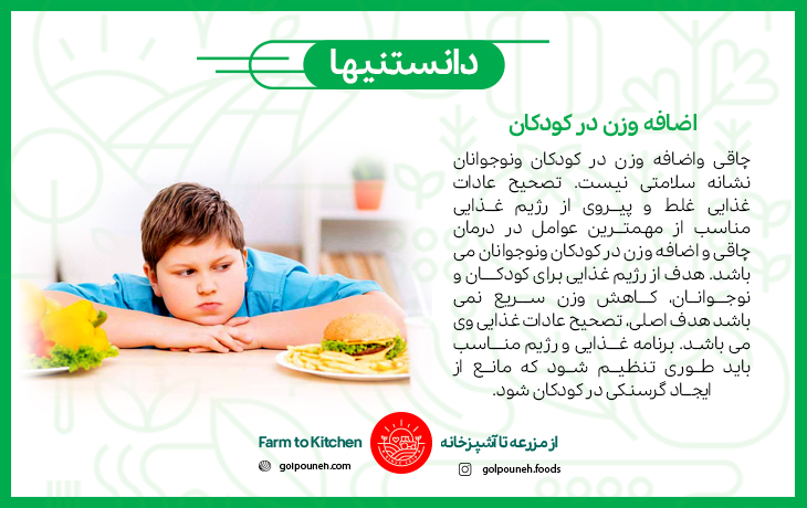 اضافه وزن در کودکان 