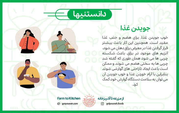 جویدن غذا 